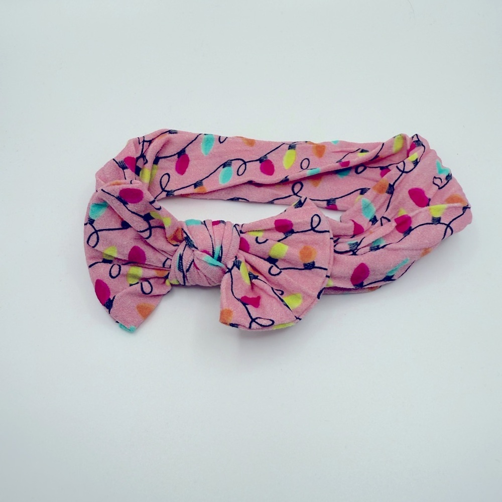 Colorful Christmas Lights Baby Headband